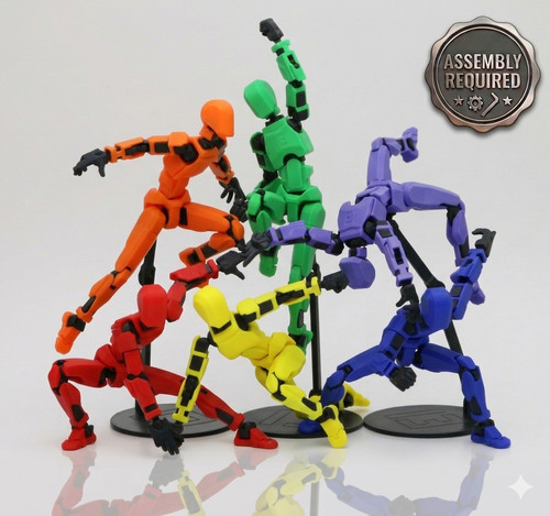 Dummy 3d printed poseable - 3d,