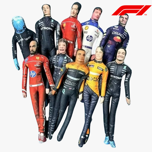 Racing driver plush - f1, doll