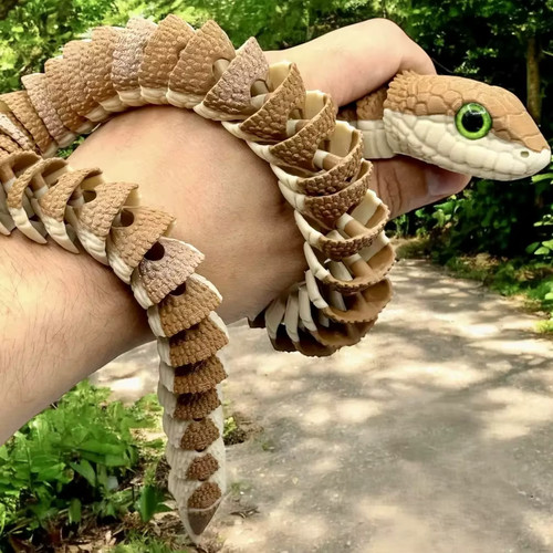 Printed articulated snake - printed,